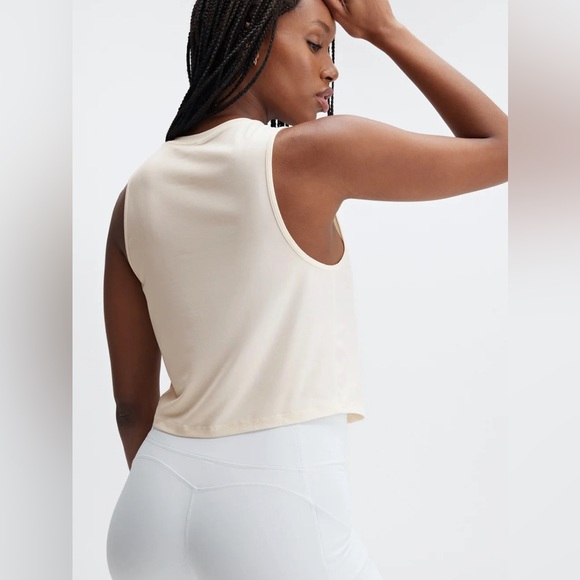 Fabletics Dry-Flex Muscle Tank Sz L in Cream - Picture 3 of 7
